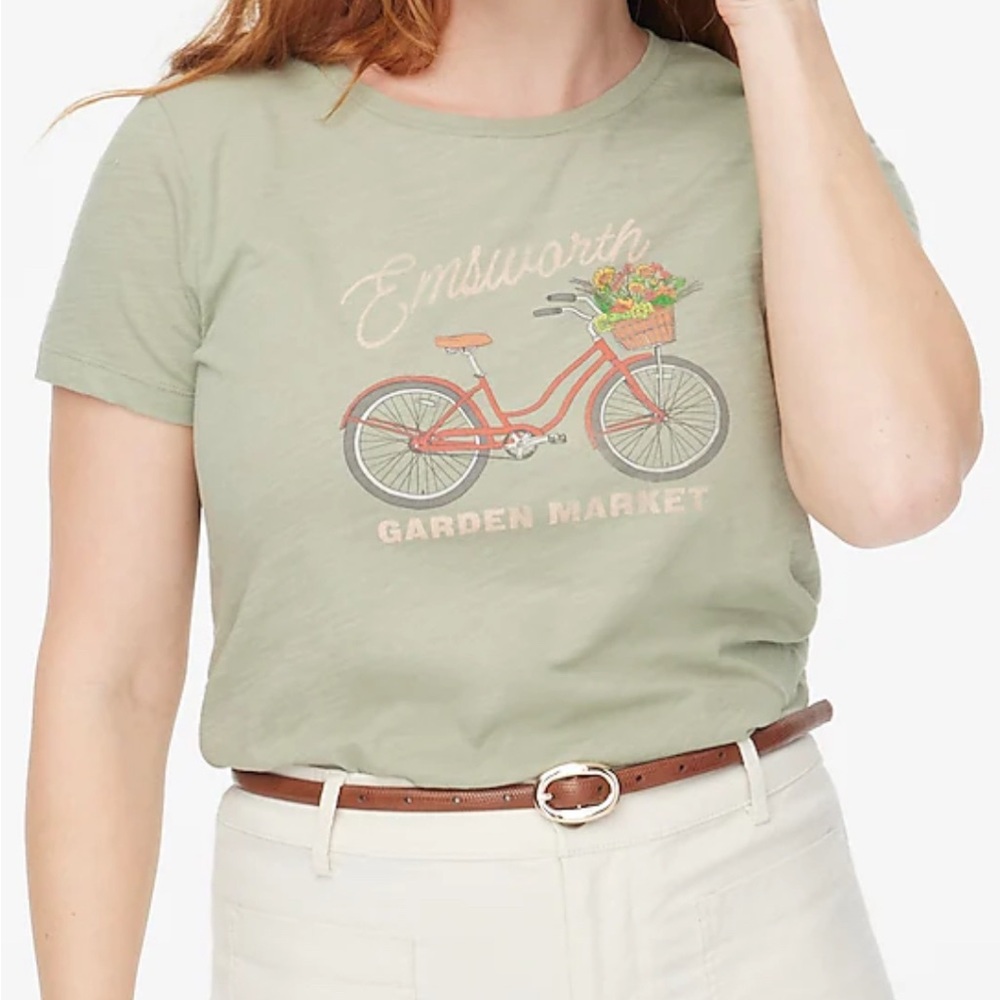 NWT J Crew Short-sleeve garden market graphic tee
